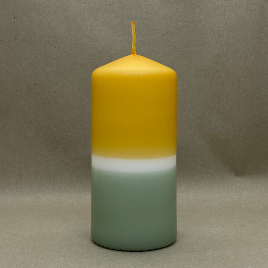 Dip Dye Stumpenkerze in schilf & curry | DipDip Candles