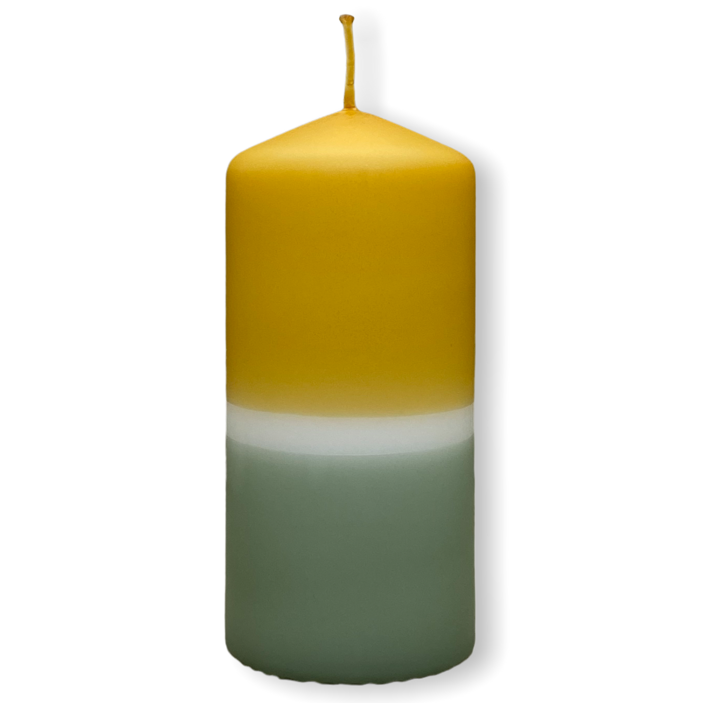 Dip Dye Stumpenkerze in schilf & curry | DipDip Candles