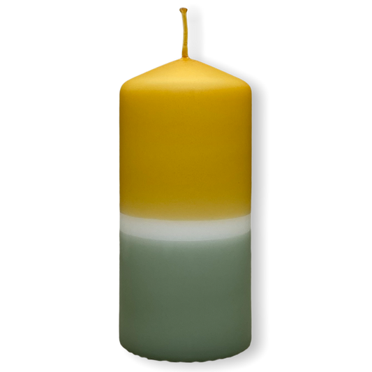 Dip Dye Stumpenkerze in schilf & curry | DipDip Candles