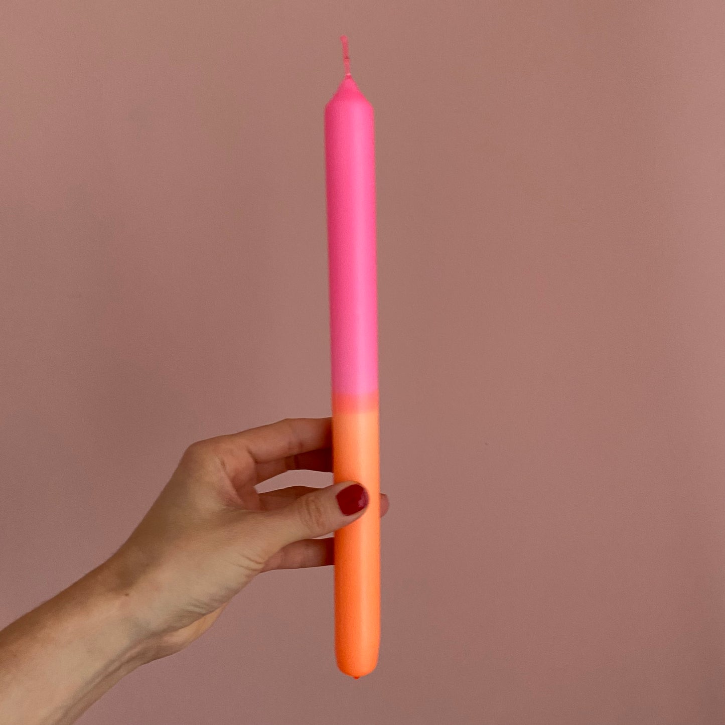 Dip Dye Stabkerze Neonorange & Neonpink | DipDip Candles