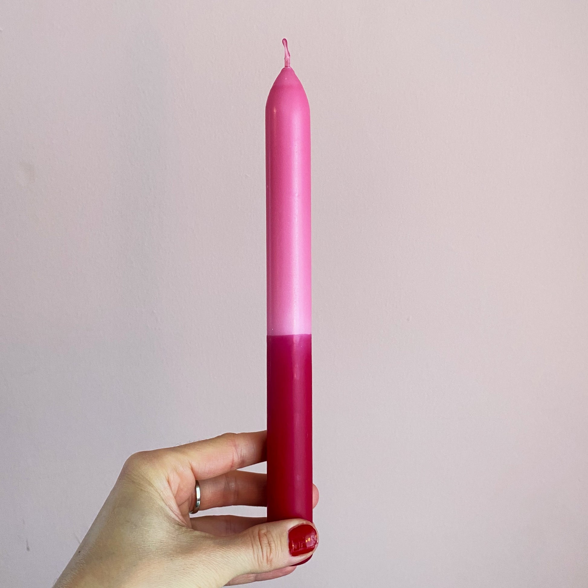 Dip Dye Stabkerze Rosa & Dunkelrot | DipDip Candles