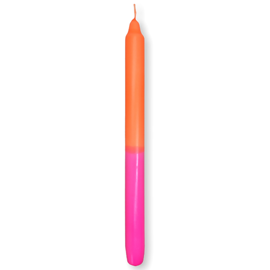 Stabkerze 29cm neonrosa & neonorange