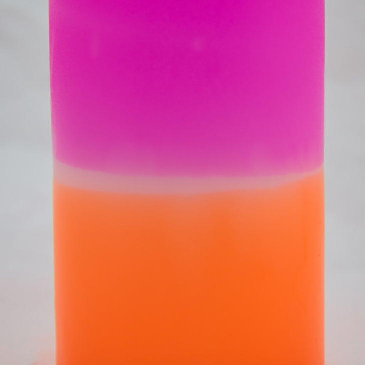 Dip Dye Stumpenkerze in neonorange & neonpink | DipDip Candles