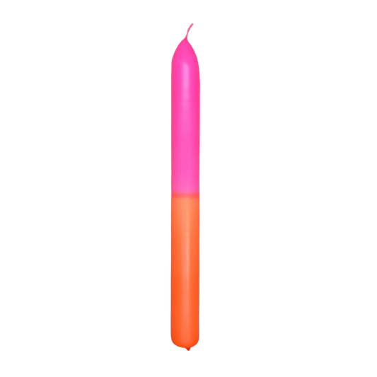 Dip Dye Stabkerze pink & orange  | DipDip Candles